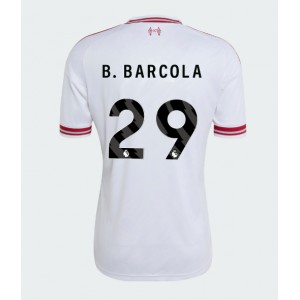 Liverpool Bradley Barcola #29 Jalkapallovaatteet Vieraspaita 2026-27 Lyhythihainen